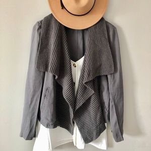 BB Dakota Knit Jacket in Gray